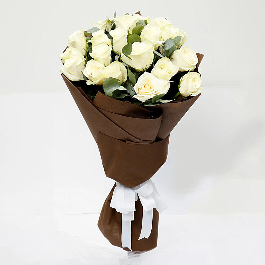 White Roses Bouquet PH: Flower Delivery Davao