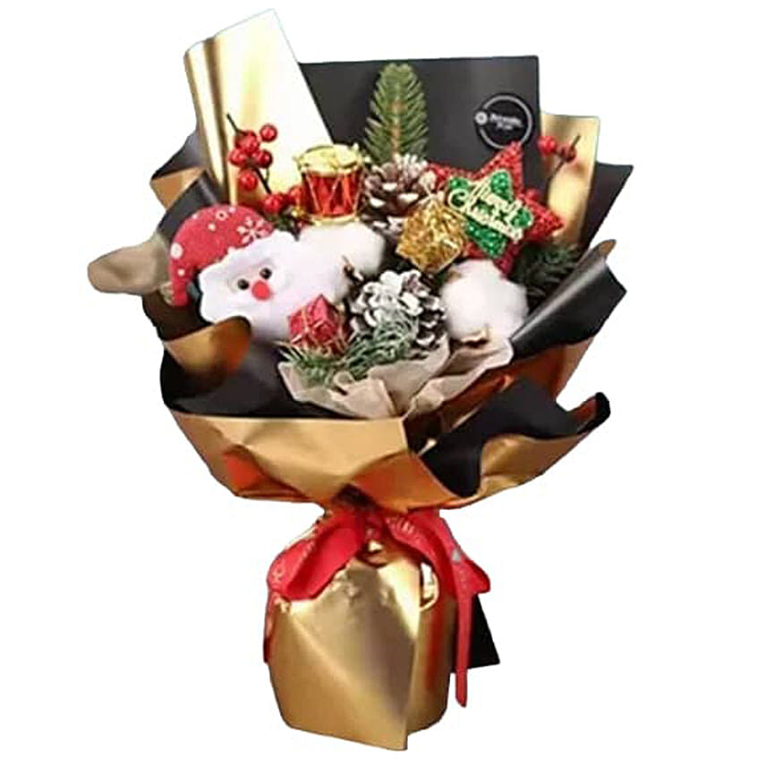 Santa Claus Bouquet Gold: Flowers Delivery in Philippines