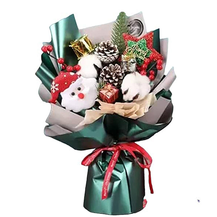 Santa Claus Bouquet Green: Flowers Delivery in Philippines