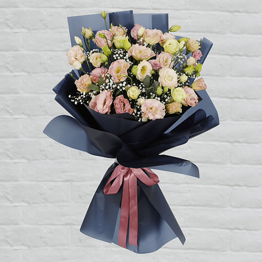 Lisianthus Bouquet: Send Flowers to Qatar
