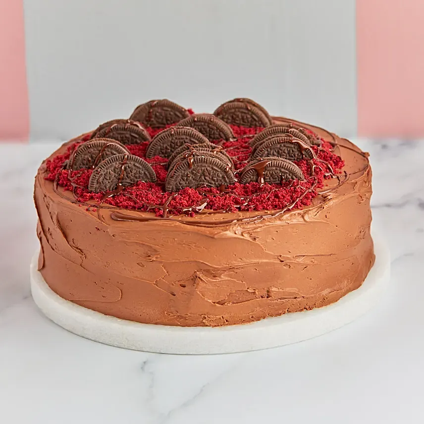Red Velvet Oreo Crunch: Send Cake to Qatar