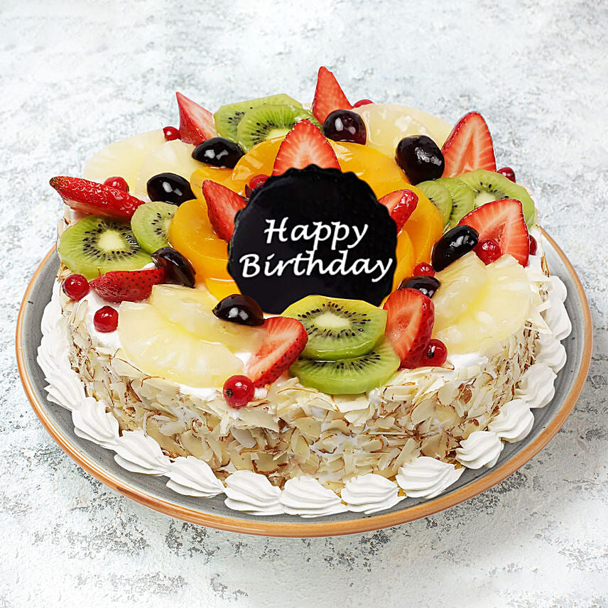 Birthday Fruit Cake: 