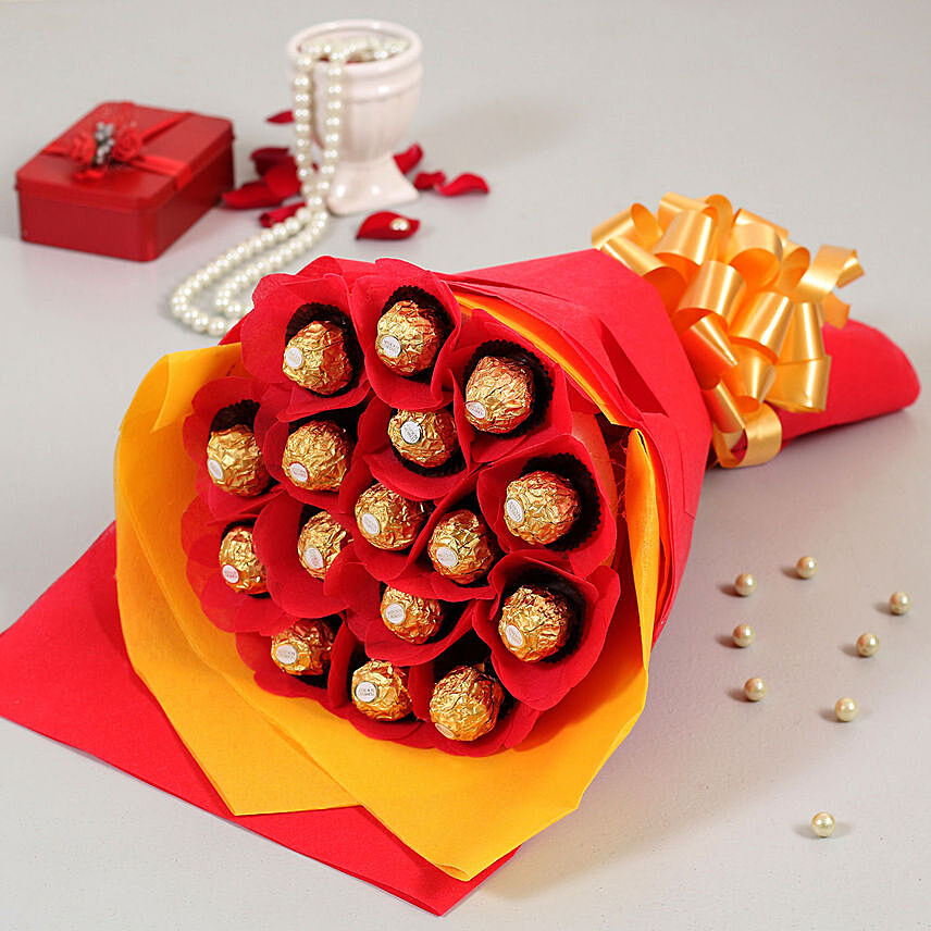 Ferrero Rocher Chocolates Bouquet: 