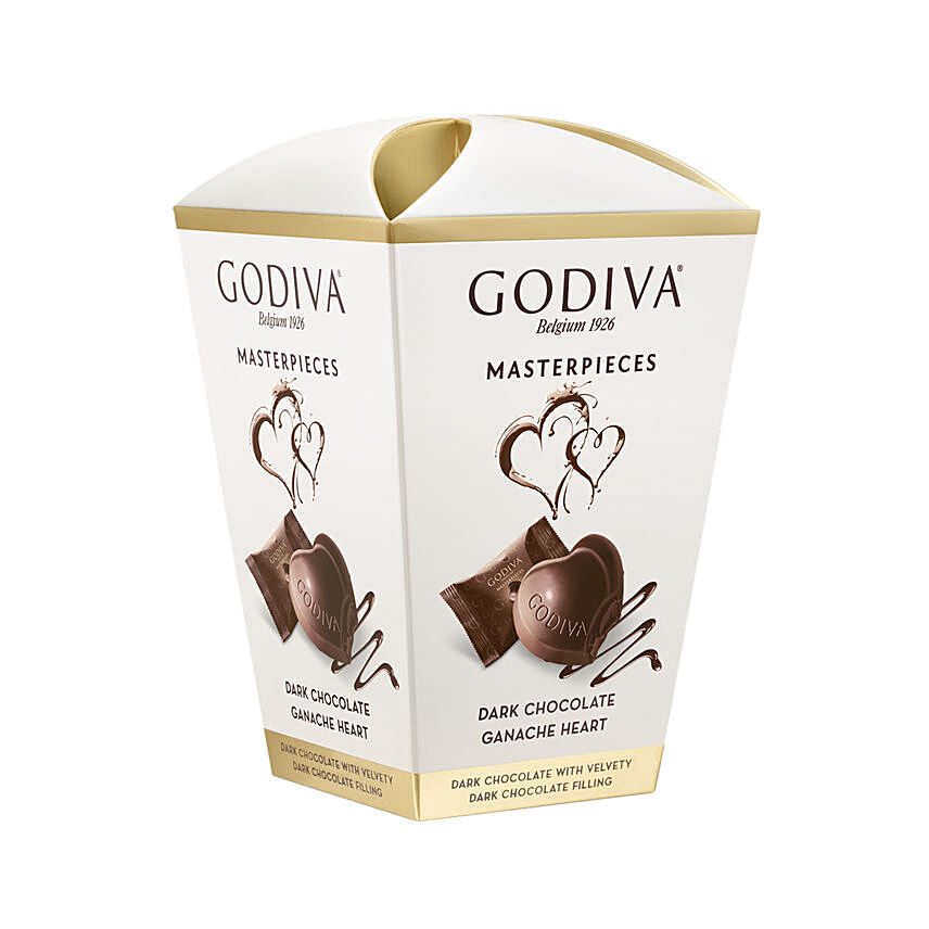 Godiva Dark Chocolate Heart Ganache: 