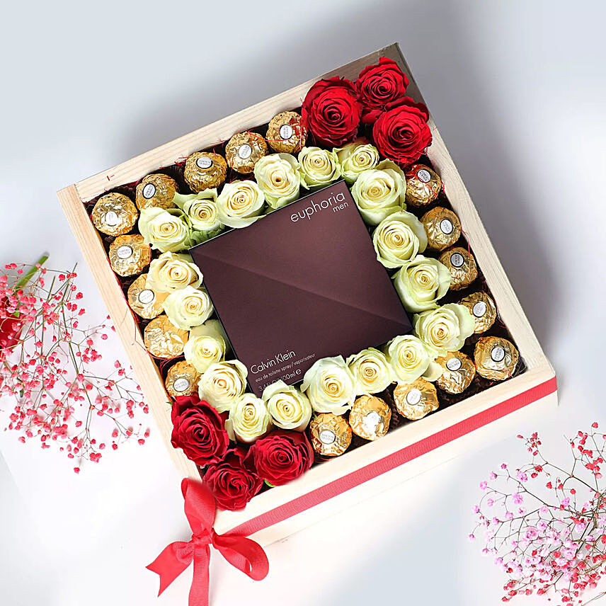 Scents Of Warmth For Him: Send Flowers N Chocolates to Qatar