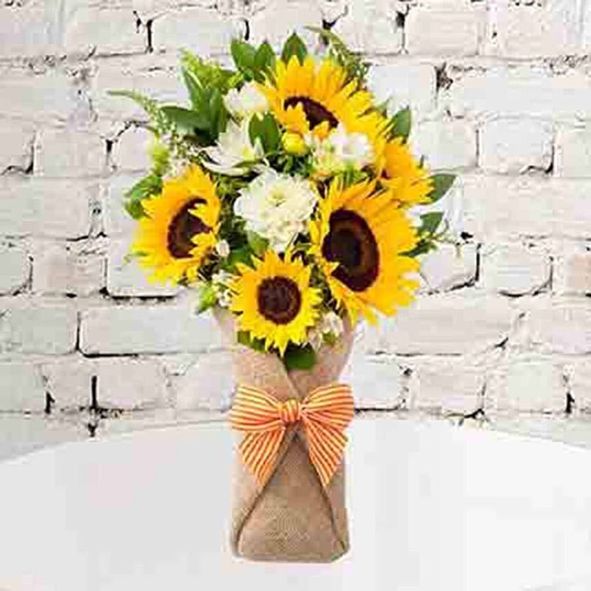 The Sunflowers Galore Bunch: Send Sunflower To Qatar