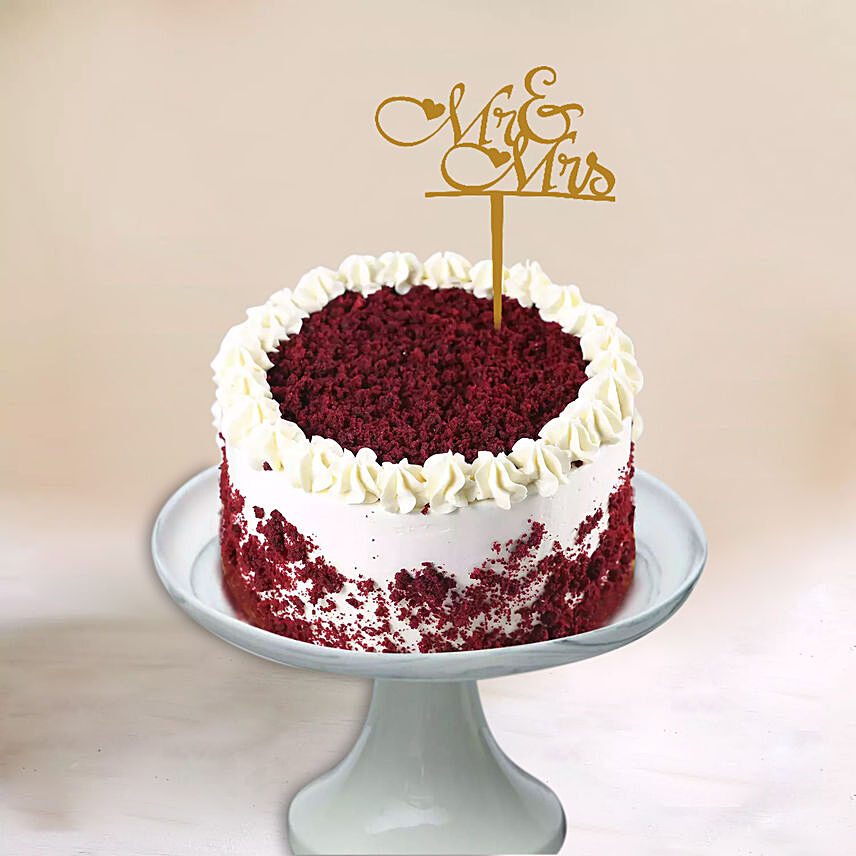 Mr & Mrs Red Velvet Cake: 