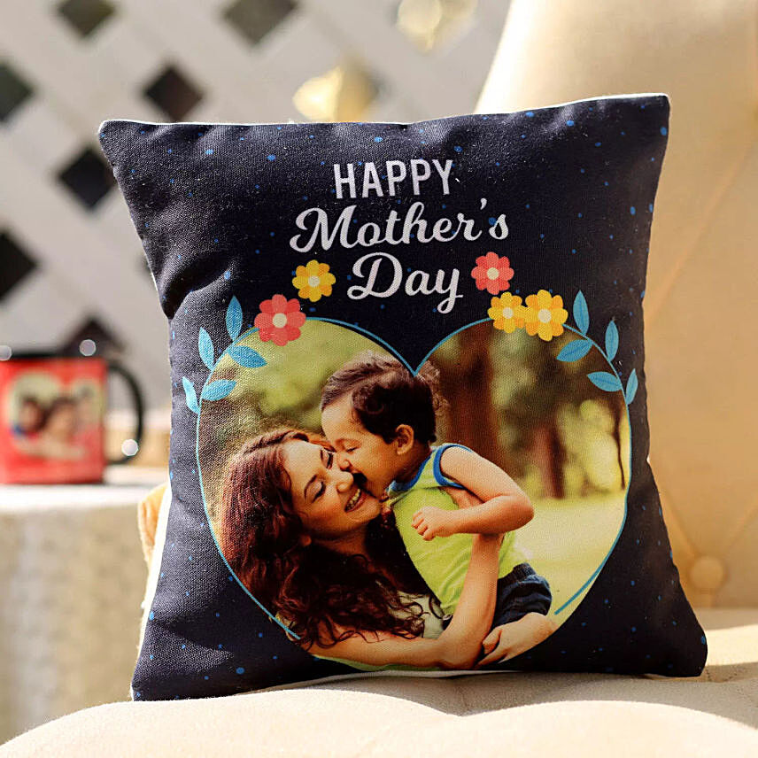 Mothers Day Personalised Picture Cushion: 