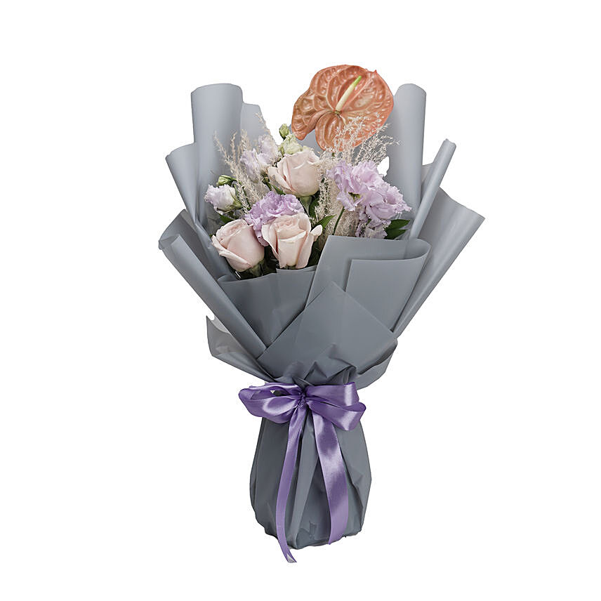 Exotic Mixed Flowers Bouquet: Flower Bouquet To Qatar
