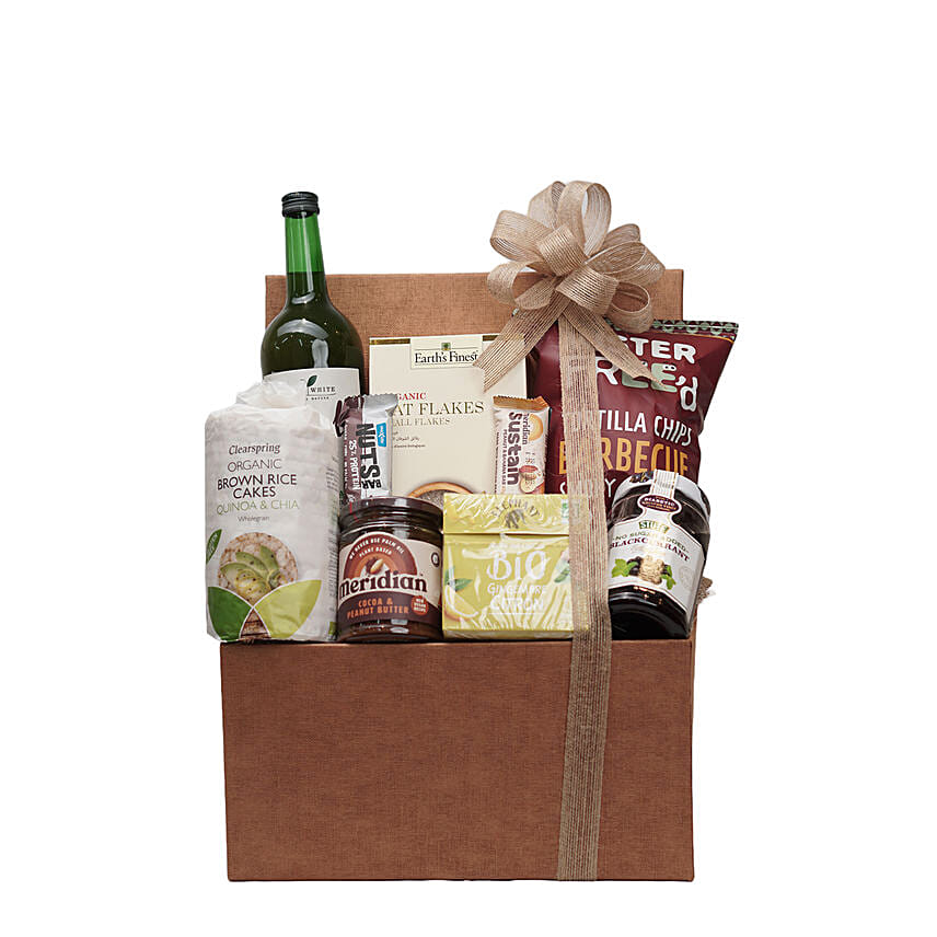 White Apple Juice & Yummy Treats Gift Box: 
