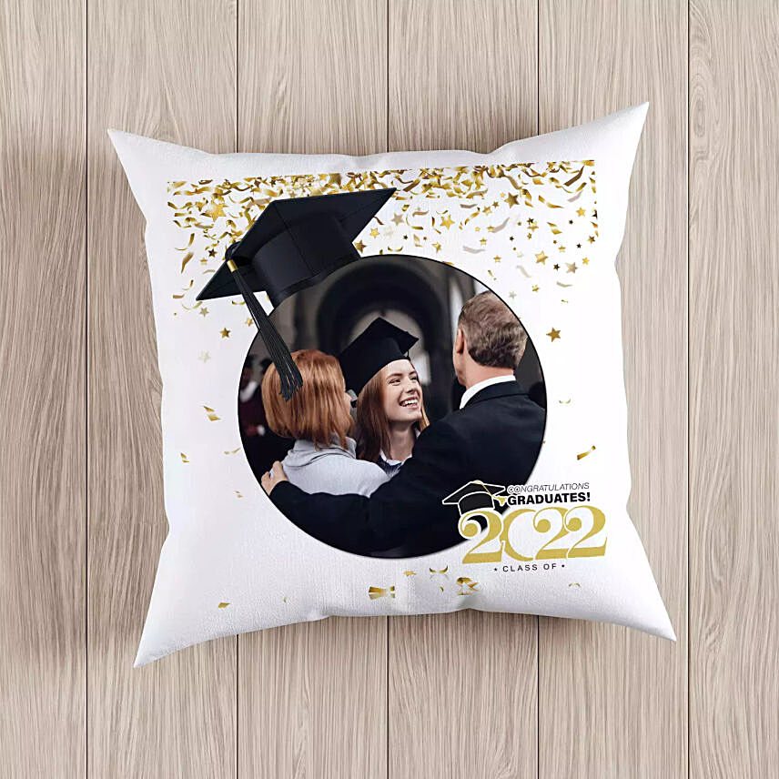 Graudation Moments Personalised Cushion: Send Personalised Gifts To Qatar