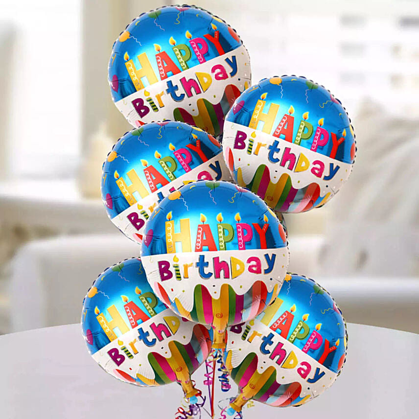 Happy Birthday Foil Balloons: Send Gifts to Qatar from UAE