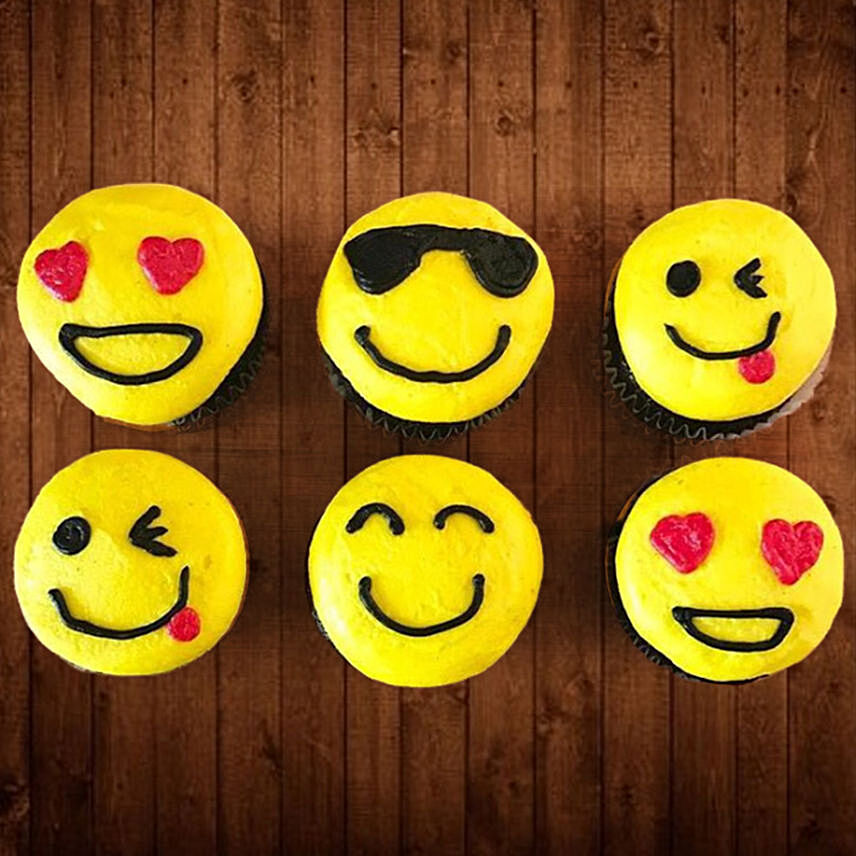 Emoji Cup Cakes: Send Birthday Gifts to Qatar