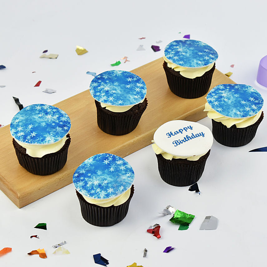Frozen Theme Cup Cake: 