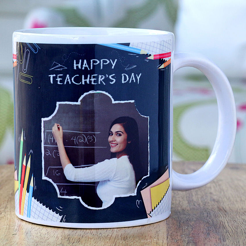 Wish Her Teachers Day Personalised Mug: 