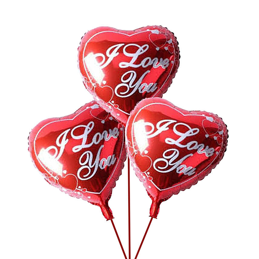 I Love You Foil Balloons: 