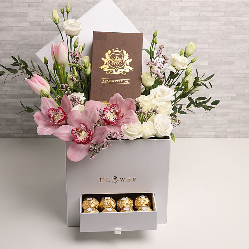 Flower Box with Perfume: 