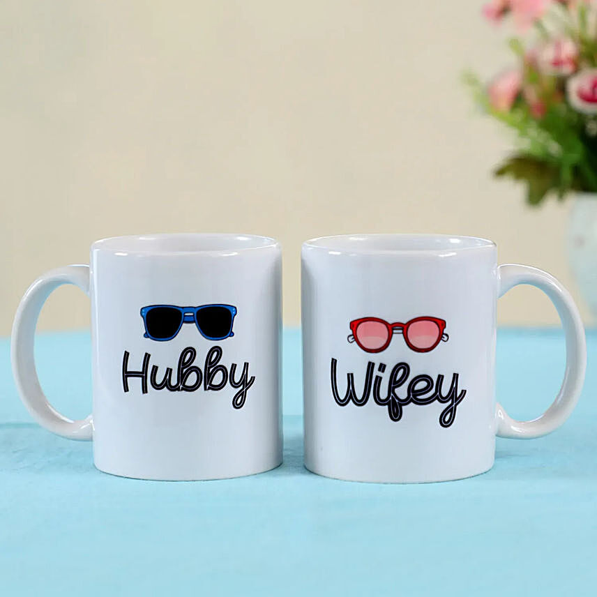 Hubby Wifey Mug Set: 