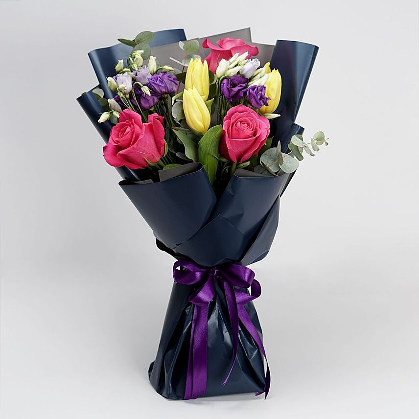 Ravishing Mixed Flowers Bouquet: 