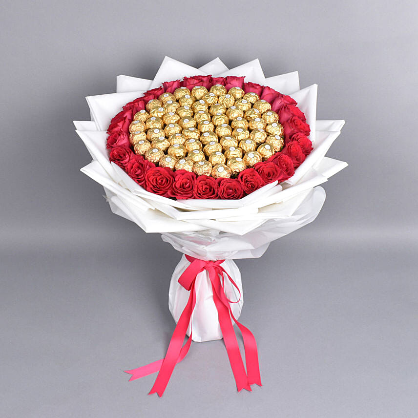 Chocolates and Roses Extravagance: Send Flowers N Chocolates to Qatar