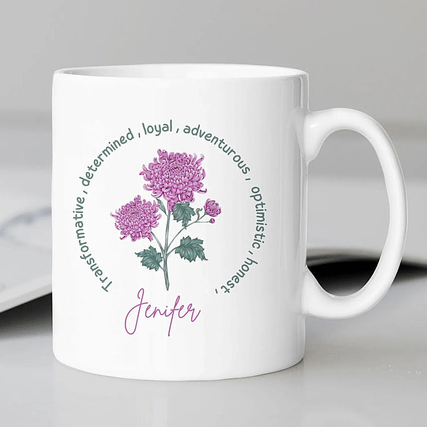 November Birthday Purple Mug: Send Personalised Gifts To Qatar