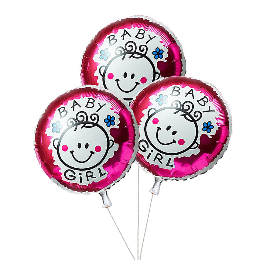 Its A Girl Foil Balloons: أرسل البالونات إلى قطر
