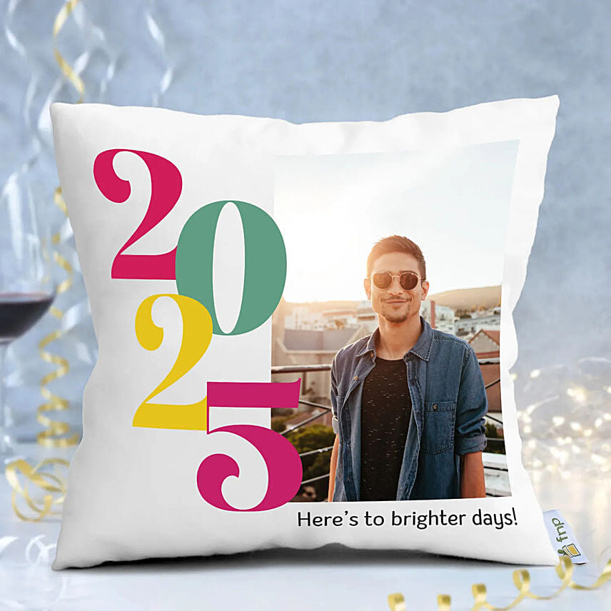 Personalised New Year 2025 Cushion: 