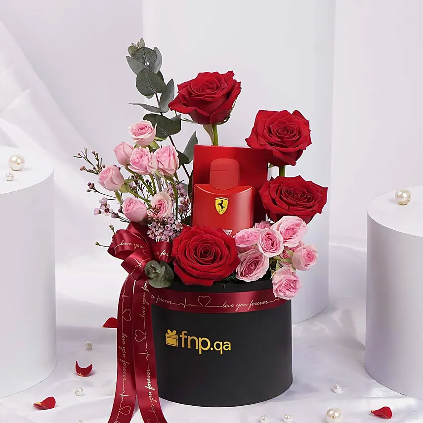 Valentines Day Flower and Perfume for Him: 