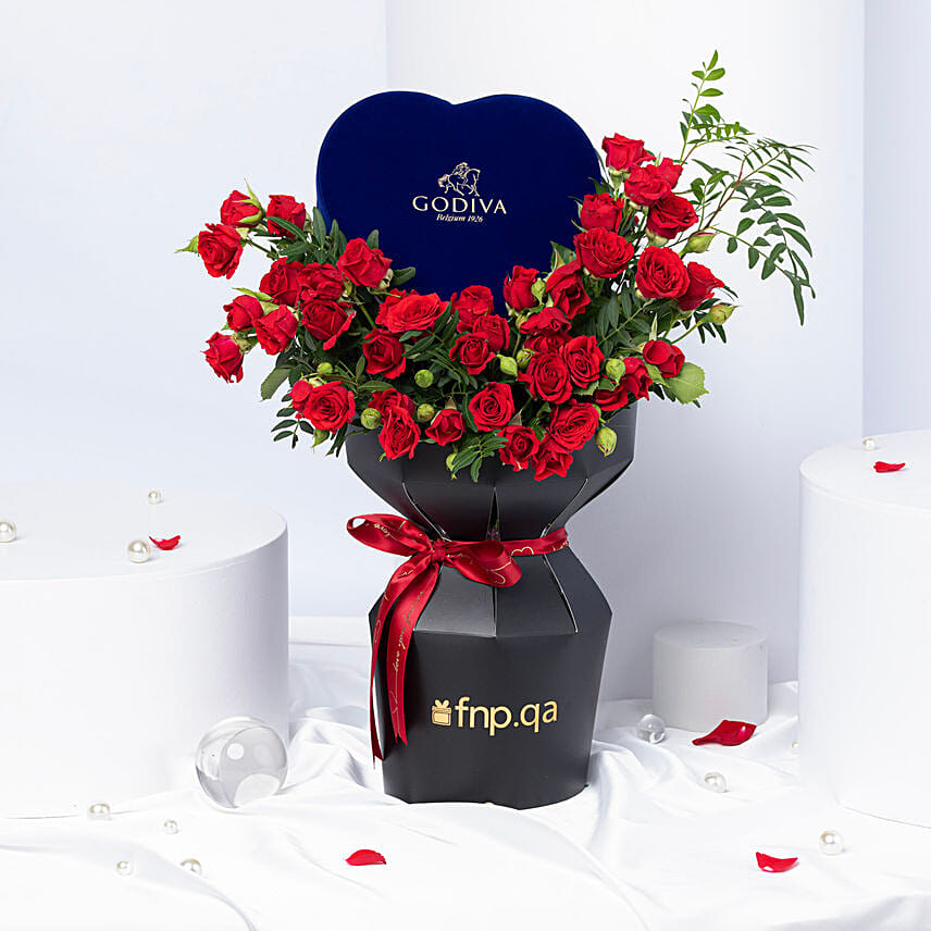 Valentine’s Heart & Godiva: Send Chocolates To Qatar