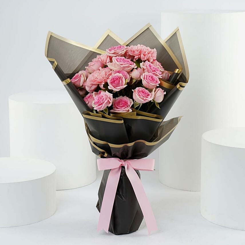 Pink Carnations Bouquet: 