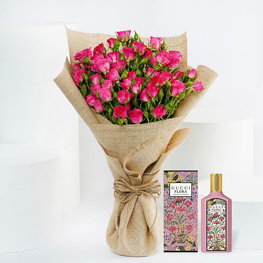 Flora with Floral Blush: Gift Delivery in Qatar