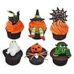 Set Of 6 Halloween Cupcakes