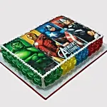 Avengers Superheroes Chocolate Photo Cake