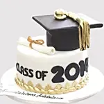 Graduation Party Fondant Chocolate Cake