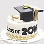 Graduation Party Fondant Chocolate Cake