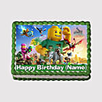 Lego Theme Chocolate Photo Cake