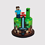 Minecraft Birthday Chocolate Cake