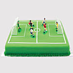 Playing Football Chocolate Cake