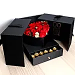 Online Chocolate Box with Red Roses