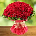 100 Red Roses Bouquet