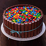 M&M And Kitkat Cake