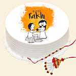 Lumba Set and Happy Rakhi Cake