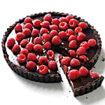 Belgian Chocolate and Raspberry Tart