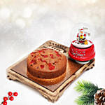 Plum Cake & Musical Santa Snow Globe