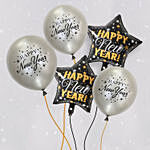 New Year Celebration Balloons Set