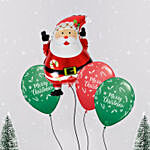 Santa and Merry Christmas Balloon Set