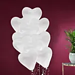 White Heart Shape balloons