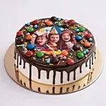 MNM Chocolate Birthday Photo Cake