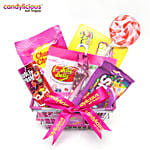 Candylicious Mini Basket Pink Gift Pack