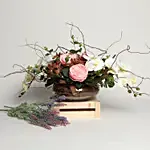 Premium Artificial Mixed Flowers Vase